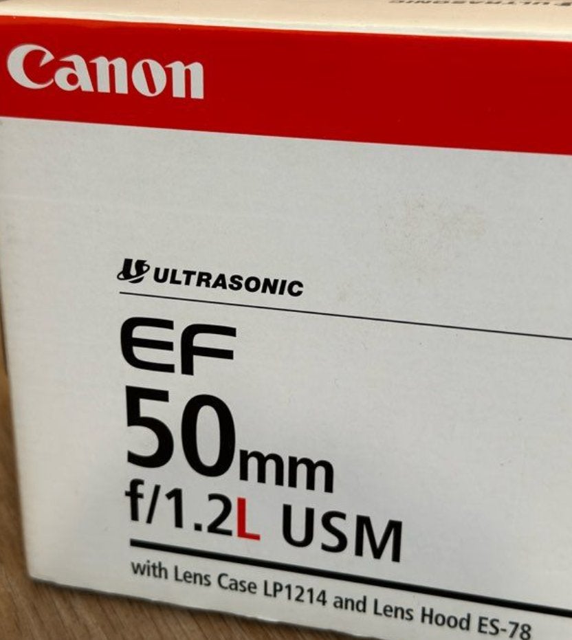 Objectif Canon EF 50mm f/1.2L USM, Ophalen, Canon, Zo goed als nieuw, Standaardlens