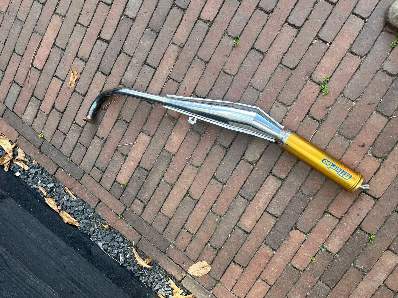 Biturbo uitlaat voor bromfiets/scooter, Ophalen, Gebruikt, Uitlaat