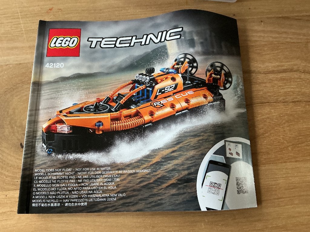 Lego Technic Hovercraft, Ophalen of Verzenden, Zo goed als nieuw