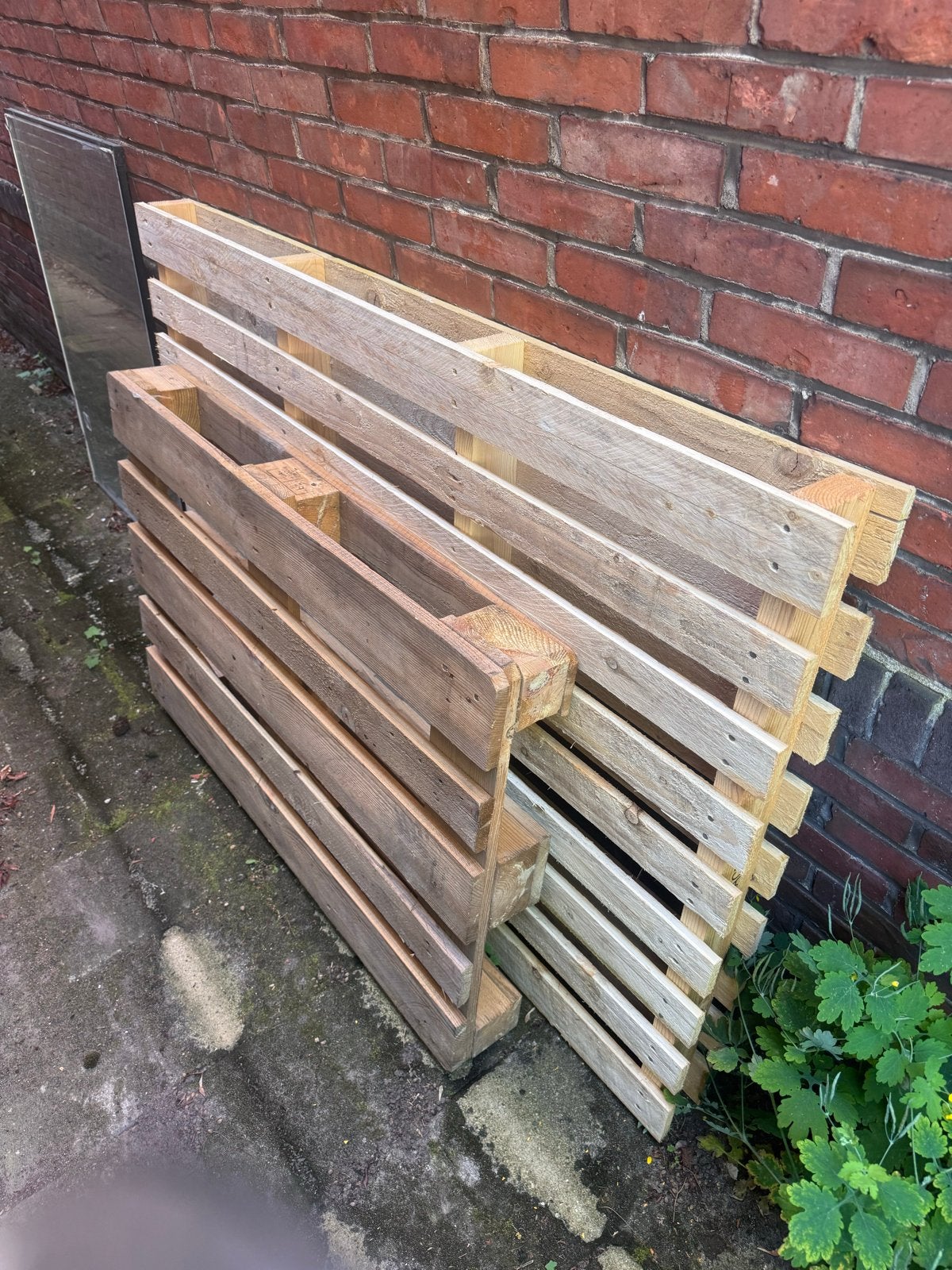 3x Gratis Pallets, Ophalen, Gebruikt, 50 mm of meer, Pallet