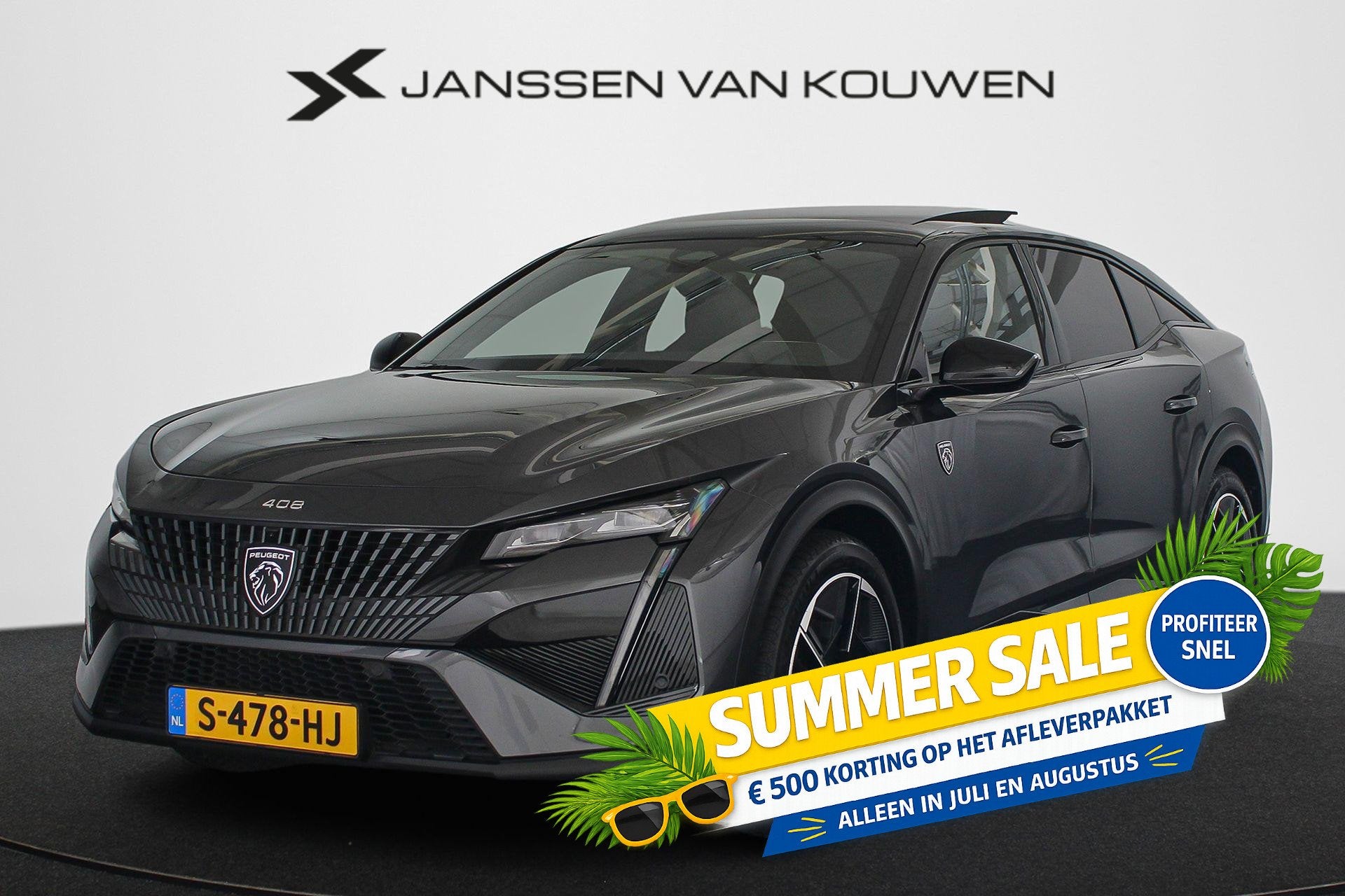Peugeot 408 1.2 PureTech GT 130 EAT8 Pano Stoelverwarming Ma, Gebruikt, 1199 cc, Alcantara, Origineel Nederlands
