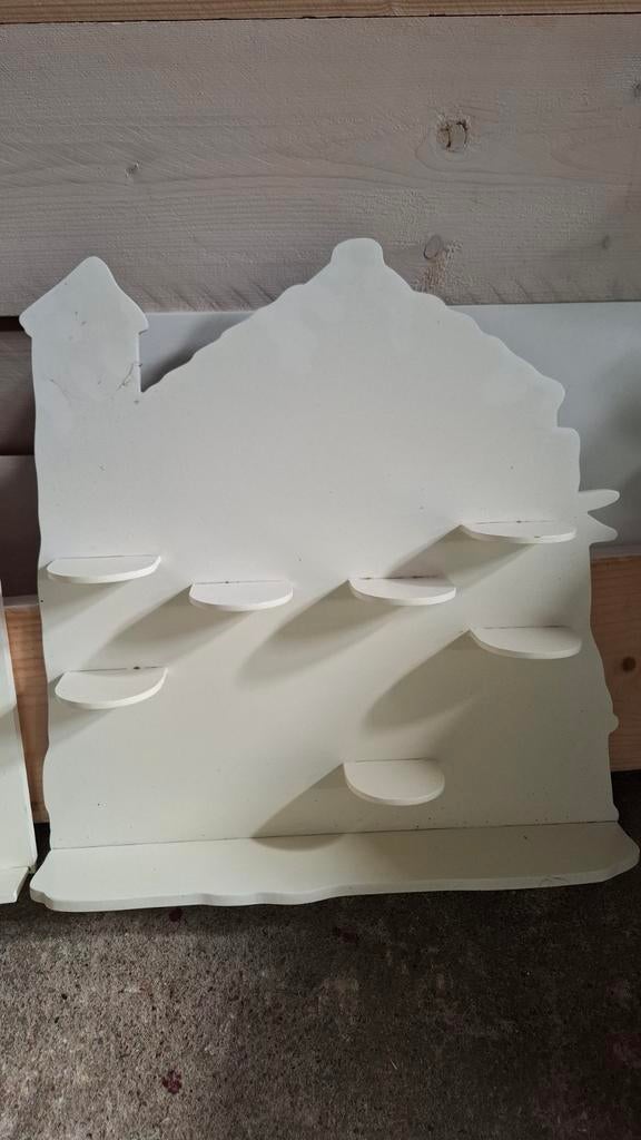 Twee verschillende witte letterbakken, Rosina Wachtmeister, Huis en Inrichting, Ophalen, Gebruikt