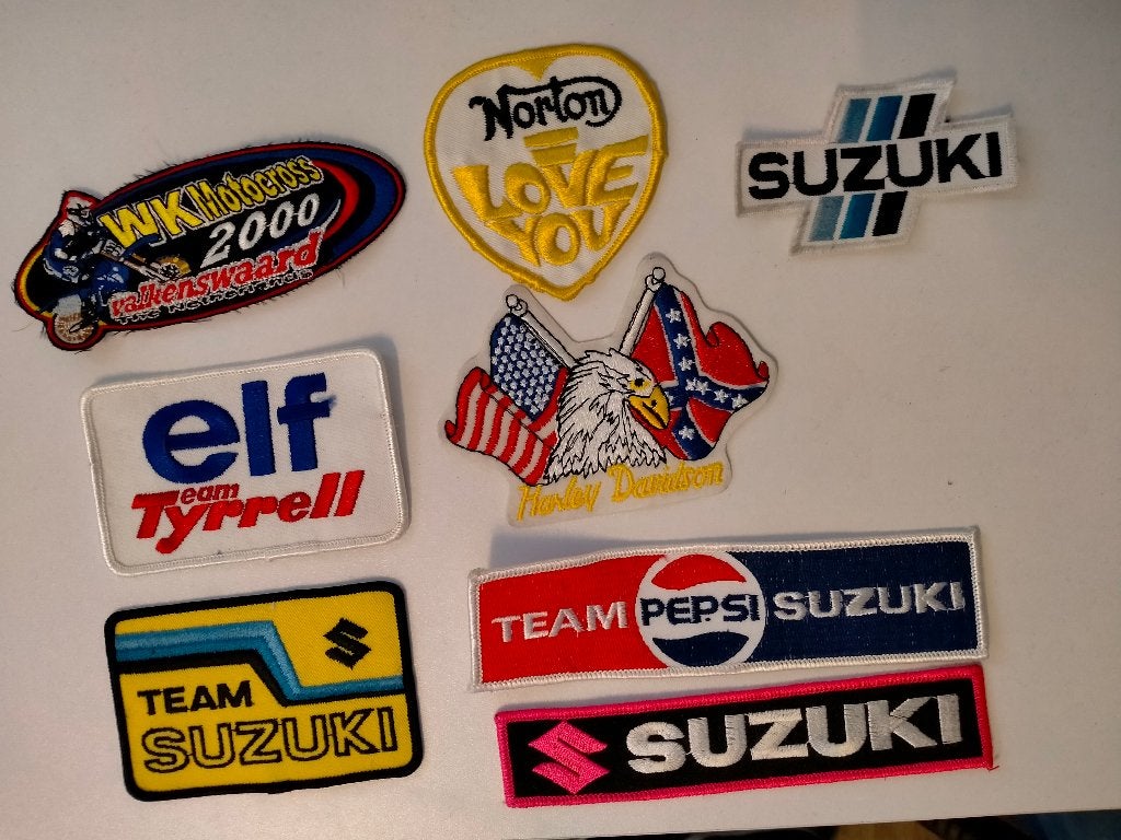 Norton Team Suzuki Harley Davidson vintage patches embleem, Ophalen of Verzenden, Nieuw, Auto's