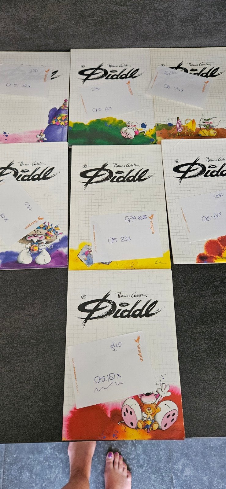 Partij Zeldzame witte diddl blokken, Verzamelen, Diddl, Ophalen of Verzenden, Zo goed als nieuw