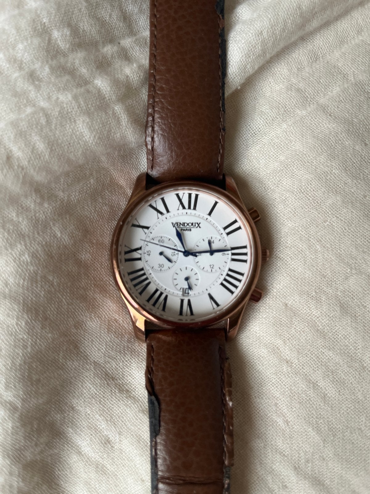 Vendoux horloge - batterij en bandje dienen vervangen te wor, Overige materialen, Polshorloge, Ophalen, Overige merken