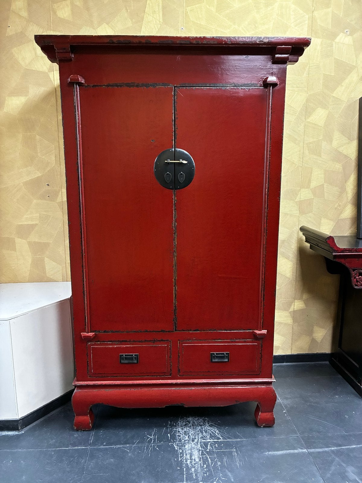 Mooie Chinese kast - Rood, Ophalen of Verzenden