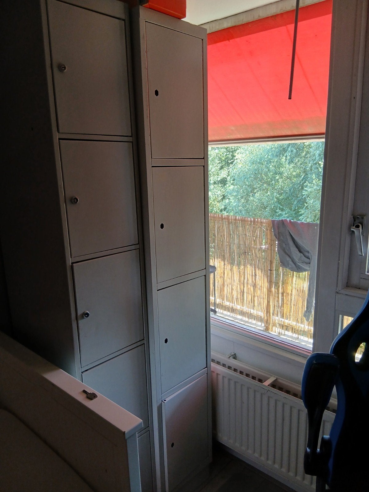 2 gebruikte lockerkasten zonder sleutels, Ophalen, Gebruikt