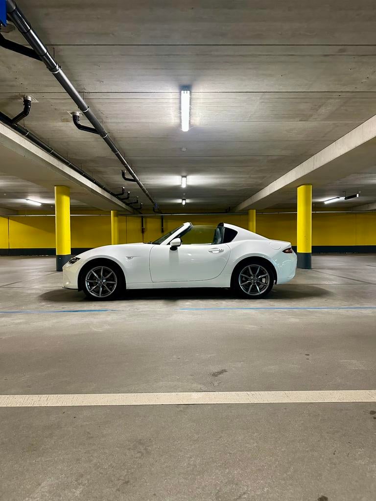 Mazda MX-5 2.0 Skyactiv-g 118KW 2017 Wit, Auto's, Mazda, Automaat, 1998 cc, Achterwielaandrijving, Zwart