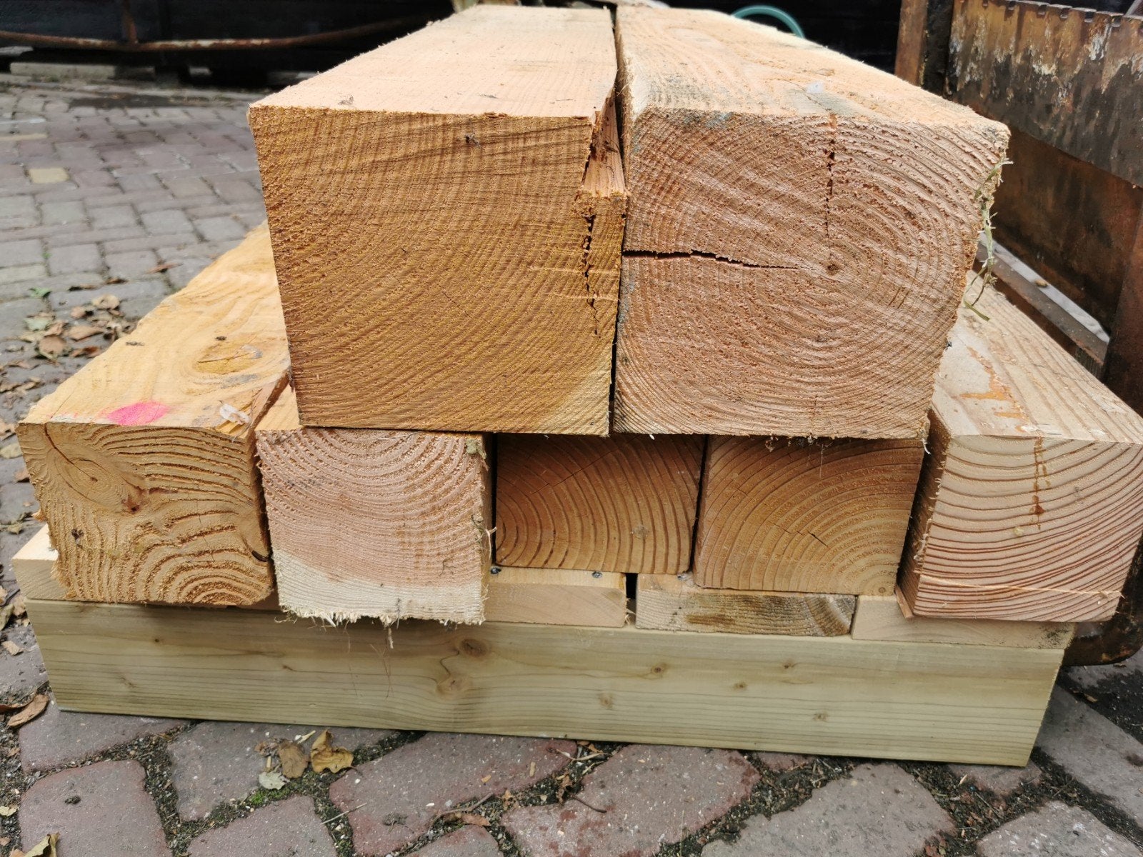 Douglas palen 150x150x900 en 200x200x900, Ophalen, Nieuw, 250 cm of meer, Palen