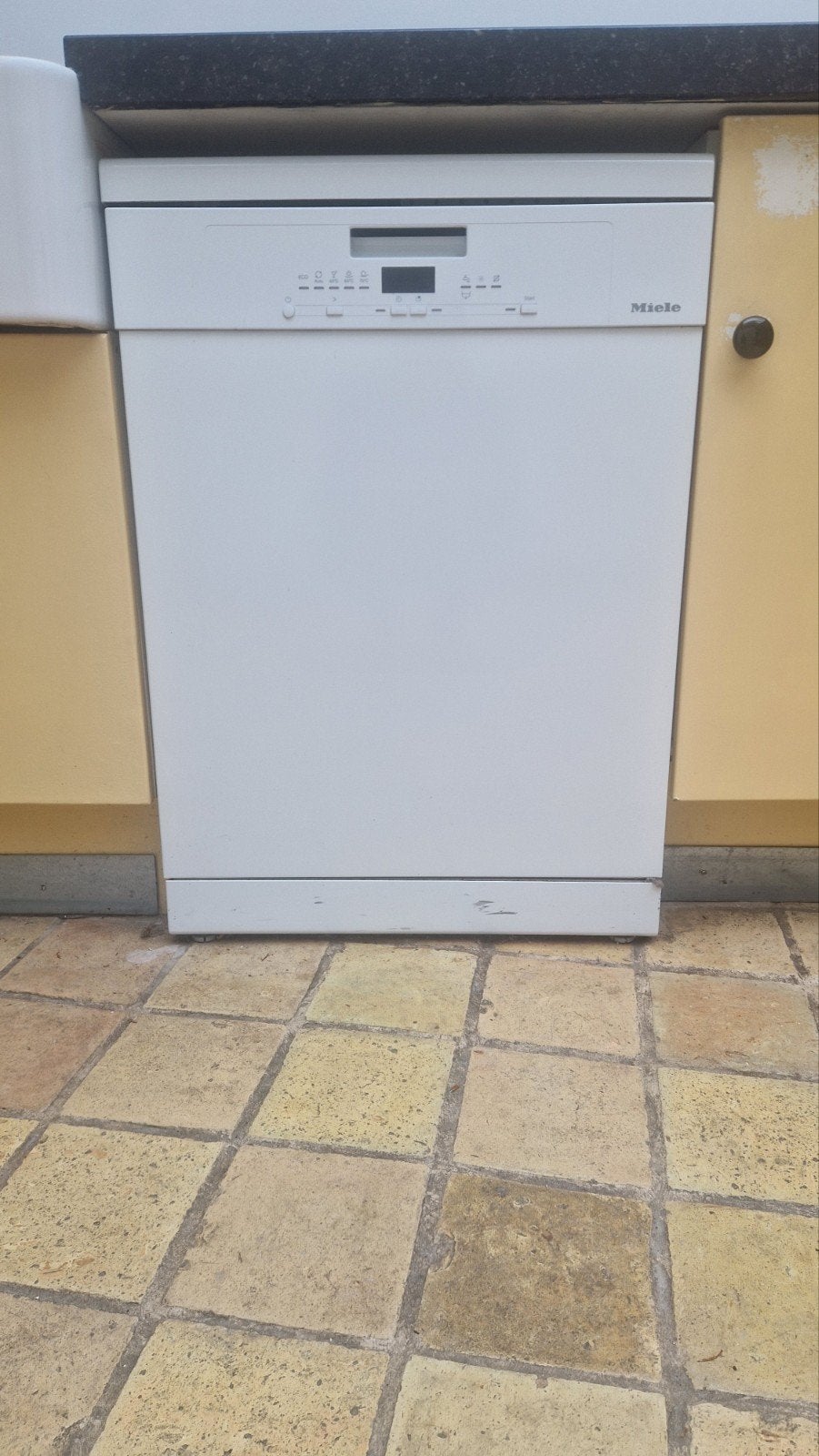 Miele Vrijstaande Vaatwasser - Wit, Ophalen, Gebruikt, 60 cm of meer, Eco programma