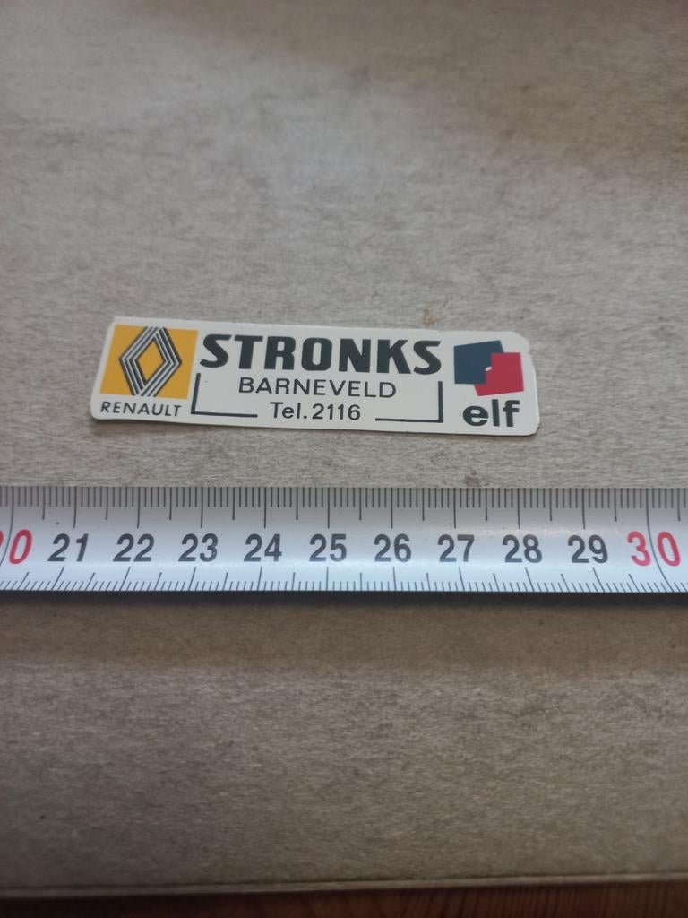 Stronks barneveld renault, Verzamelen, Stickers, Ophalen of Verzenden, Zo goed als nieuw