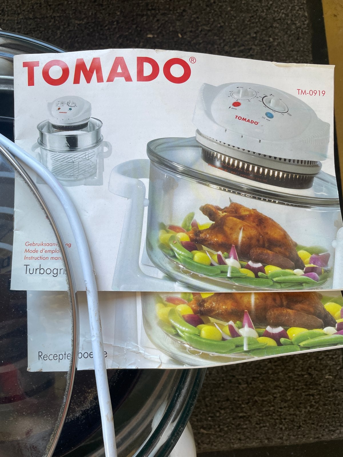 Tomado Turbo Grill TM-0919 Halogeenoven, Overige merken, Hete lucht, Zo goed als nieuw, Vrijstaand