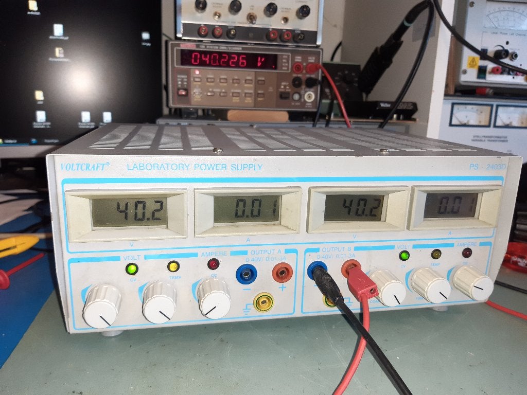 Labvoeding 2x40 V 3 A, Ophalen, Gebruikt, Elektriciteit