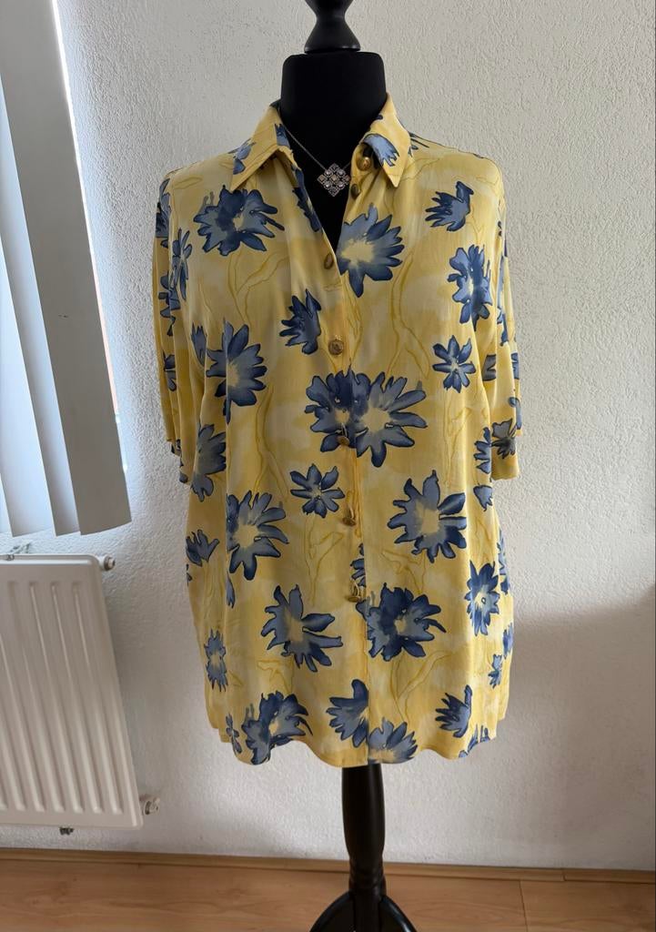 Gele zomerse blouse Six Sense (C&A) – maat 48/50, Ophalen of Verzenden, Zo goed als nieuw, Maat 46/48 (XL) of groter, Geel