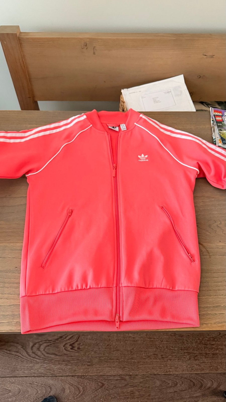Adidas Originals SST Track Top Koraalrood Maat S, Ophalen of Verzenden, Zo goed als nieuw, Maat 36 (S), Overige kleuren