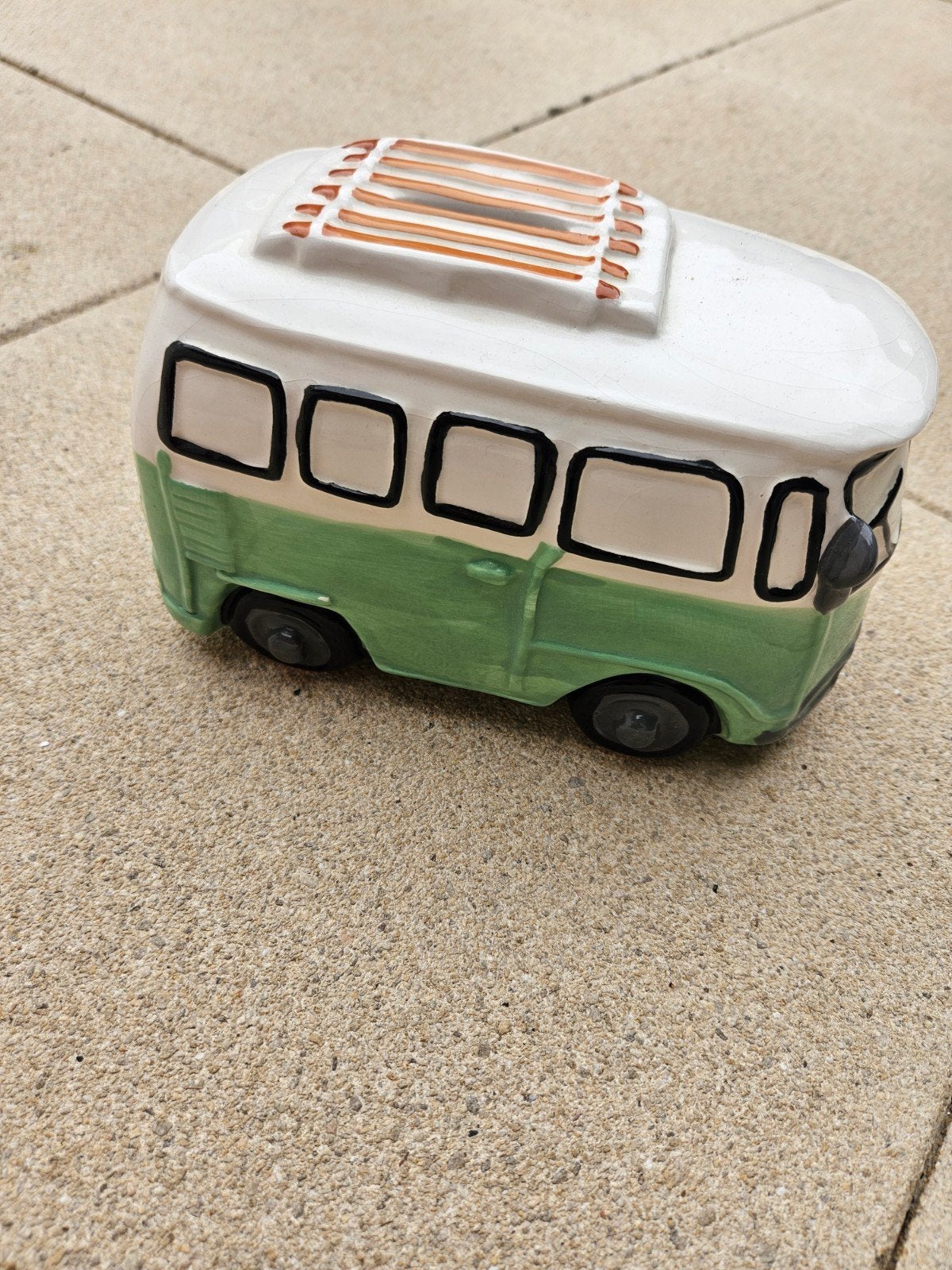 Vintage VW Bus Spaarpot - Keramiek, Verzamelen, Ophalen, Gebruikt