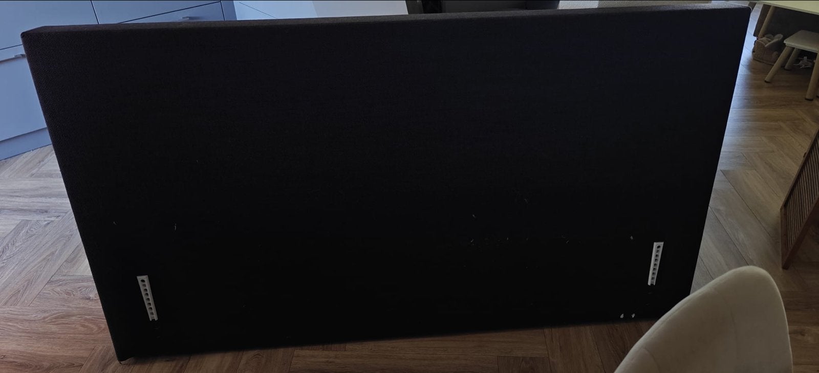 Hoofdbord bed antraciet 170 cm breed, Ophalen, Zwart, Tweepersoons, Zo goed als nieuw