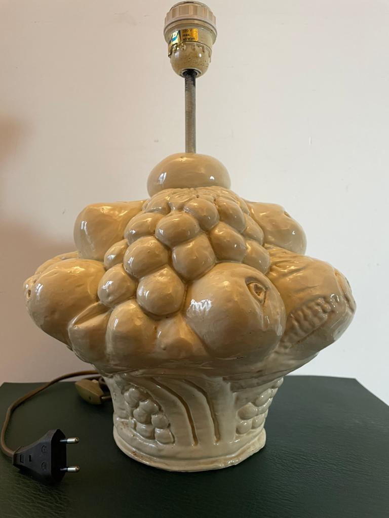 Vintage Mid-Century Chalkware tafellamp | 1960’s-1970’s, Ophalen of Verzenden