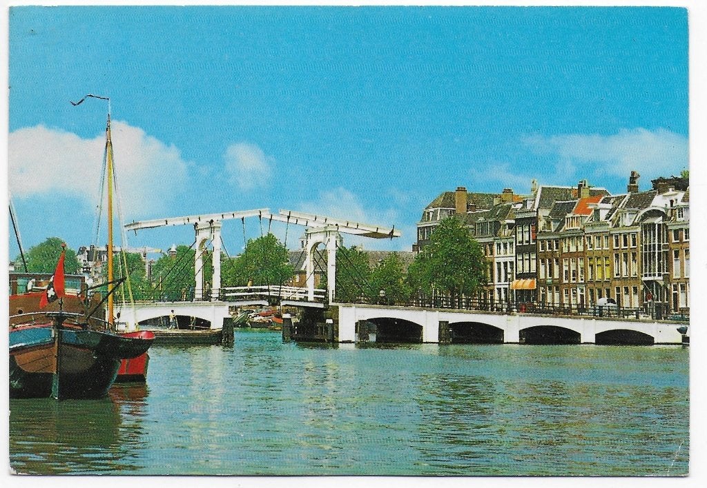 Amsterdam magere brug gelopen Ansichtkaart (B2384 ), Verzamelen, Ansichtkaarten | Nederland, Ophalen of Verzenden, 1980 tot heden