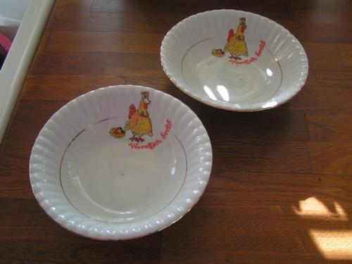 serveerschaaltjes., Ophalen of Verzenden, Overige stijlen, Aardewerk, Schaal of Schalen