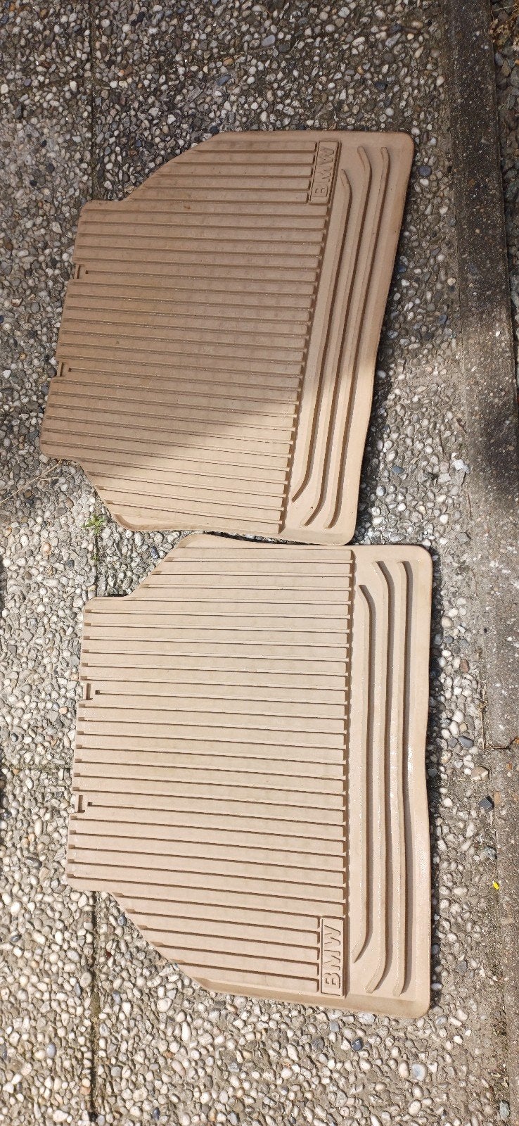 BMW automatten set - Beige rubberen vloermatten, Ophalen of Verzenden, Gebruikt