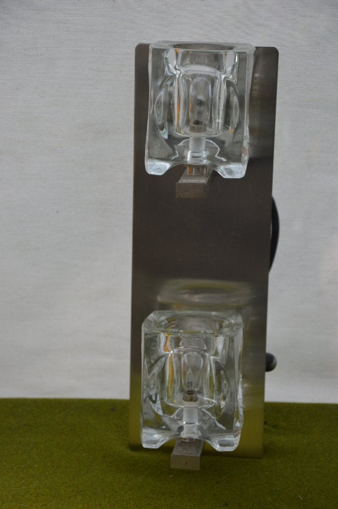 vintage ice cube wandlamp chroom merk By freelight, dimbaar, Dimbaar, Gebruikt, Ophalen of Verzenden, Nachtlamp