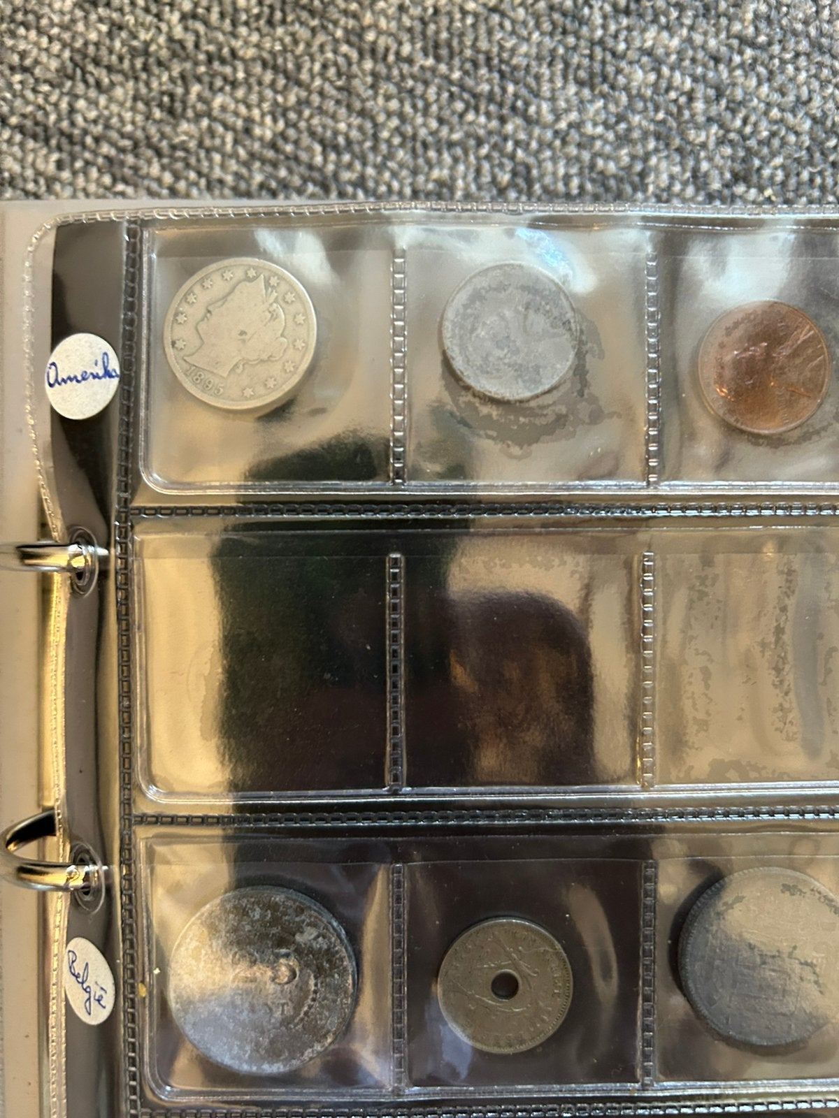 Album met munten van over de hele wereld,  180 stuks., Verzenden, Nederland en Buitenland, Munten