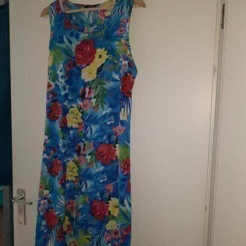 Zomer jurk 42 norah, Kleding | Dames, Jurken, Verzenden, Zo goed als nieuw, Maat 42/44 (L), Onder de knie