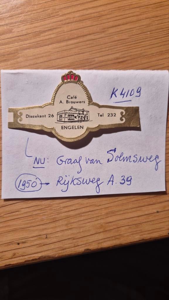 Sigarenbanden ENGELEN(Empel), Ophalen, Zo goed als nieuw, Sigarenbandjes