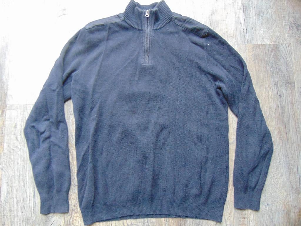 Celio trui met ritsje donker blauw maat L, Kleding | Heren, Maat 52/54 (L), Celio, Blauw, Ophalen of Verzenden
