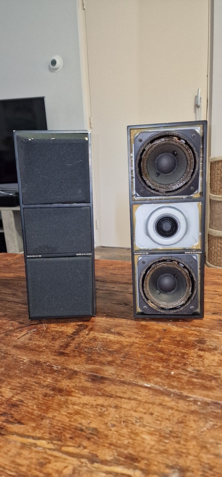 Opknappers: B&O BEOVOX CX100, Audio, Tv en Foto, Luidsprekers, Gebruikt, Stereo speakers, 60 tot 120 watt, Bang & Olufsen, Geschikt voor surround/home cinema