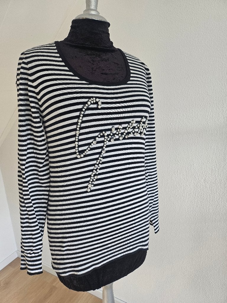 Maat M/Guess leuk gestreept shirt met parels, Kleding | Dames, Maat 38/40 (M), Guess, Meerkleurig, Ophalen of Verzenden