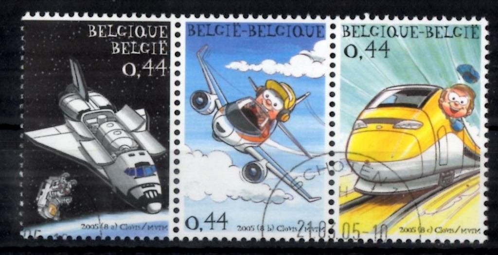 België OBP-nrs 3368 - 3370, Ophalen of Verzenden, Gestempeld