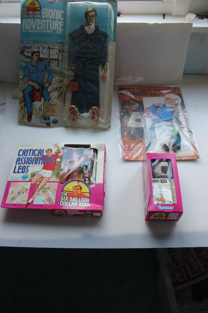 Six million dollar man vintage sets, Ophalen, Zo goed als nieuw, Tv, Actiefiguur of Pop