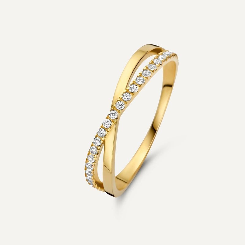 Gekruiste Zirkonia Eternity Ring | maat 50, Info@tovessentials.com, 20 of groter, Nieuw, Ophalen of Verzenden