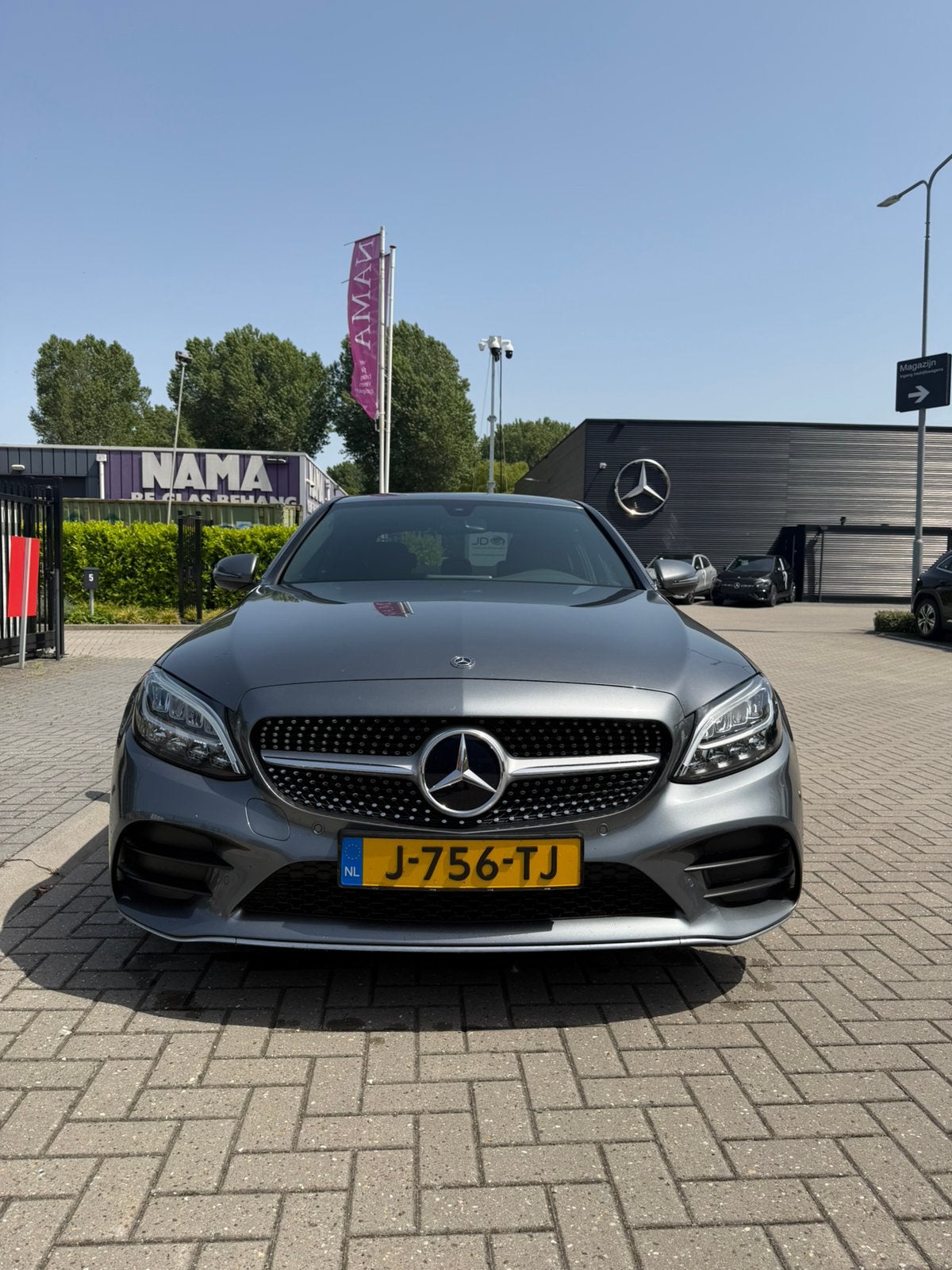 Mercedes-Benz C-Klasse C180 156pk 9G-TRONIC 2020 Grijs, Auto's, Mercedes-Benz, Automaat, 1800 kg, Particulier, Sedan