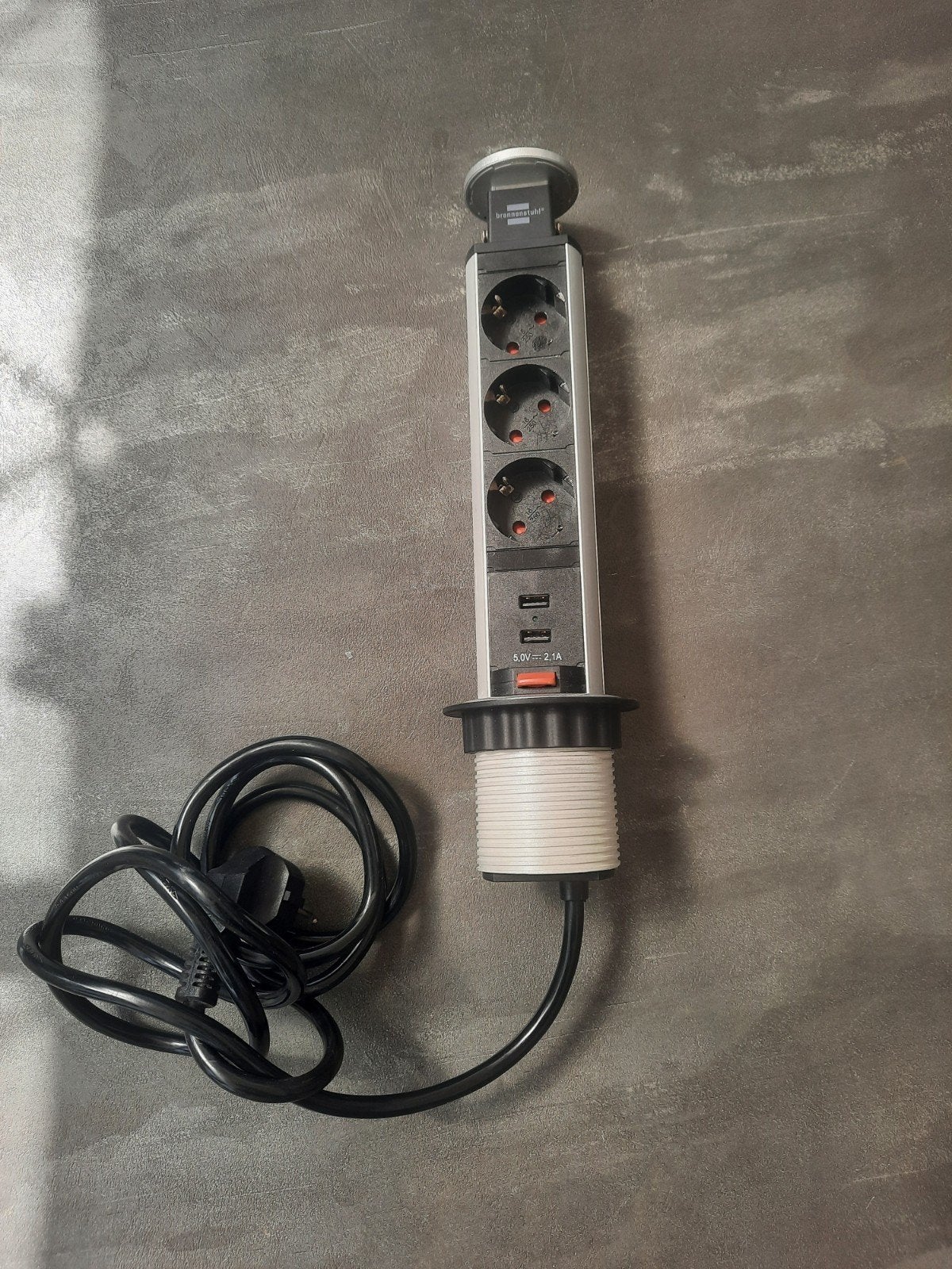 Stekkerdoos toren met USB Brennerstuhl, Ophalen of Verzenden, Zo goed als nieuw, Brennenstuhl, Stopcontact