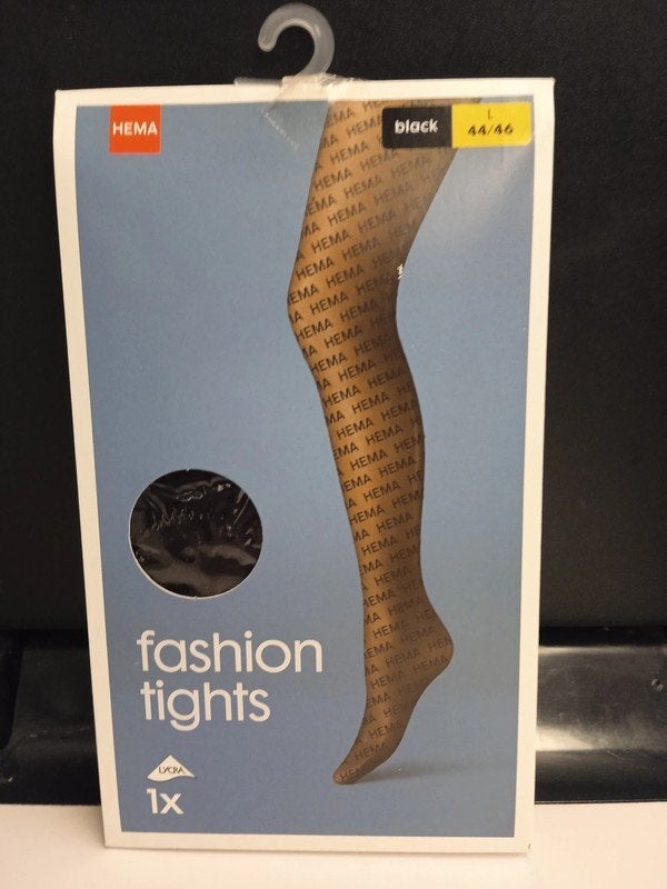 Hema Fashion Tights Zwart Maat 44/46, Kleding | Dames, Leggings, Maillots en Panty's, Zwart, Nieuw, Ophalen of Verzenden, Maat 44/46 (L)