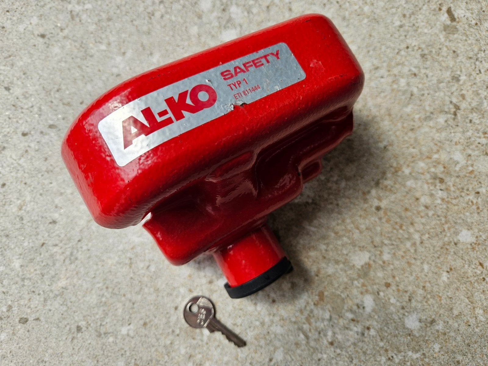 AL-KO disselslot type I voor caravan - Rode Safety slot, Ophalen