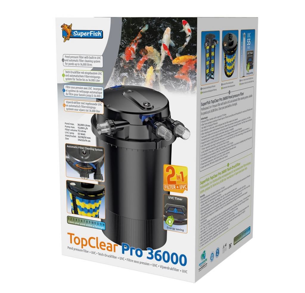 Superfish compacte vijverfilter met inbouw uv-55 watt  PRP, Tuin en Terras, Vijvers, 5384sg, Superfish, Nieuw, Ophalen of Verzenden