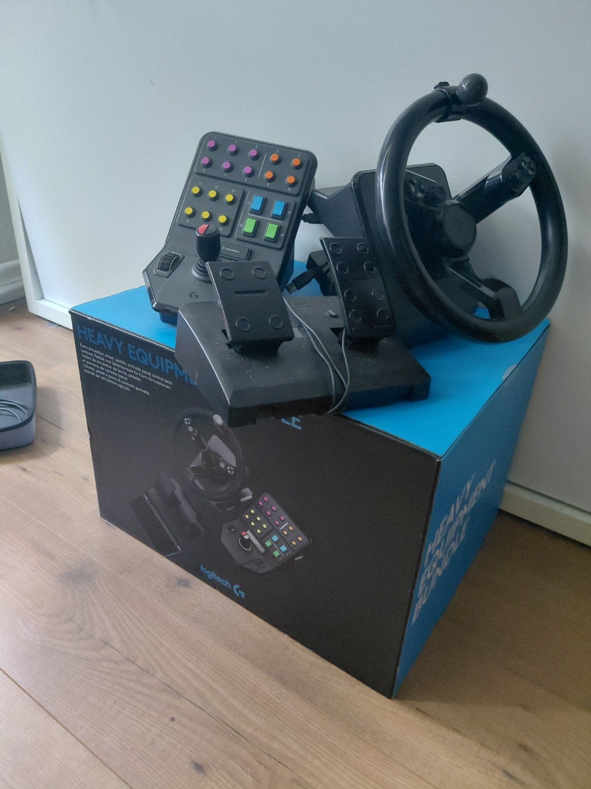 Farming simulator stuur te koop, Spelcomputers en Games, Spelcomputers | Overige Accessoires, Gebruikt, Racestuur, Logitech, PC