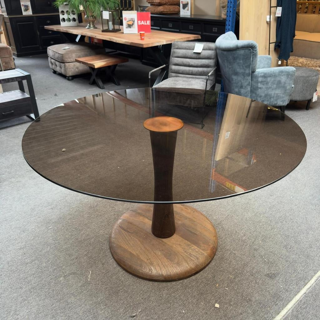 Eettafel glas boogie, Ophalen