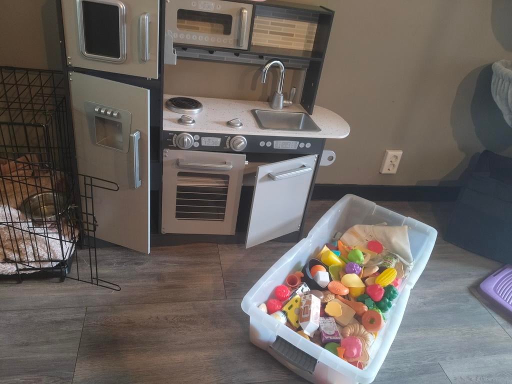 Keuken met keukenspullen, Kinderen en Baby's, Speelgoed | Speelkeukens, Ophalen of Verzenden