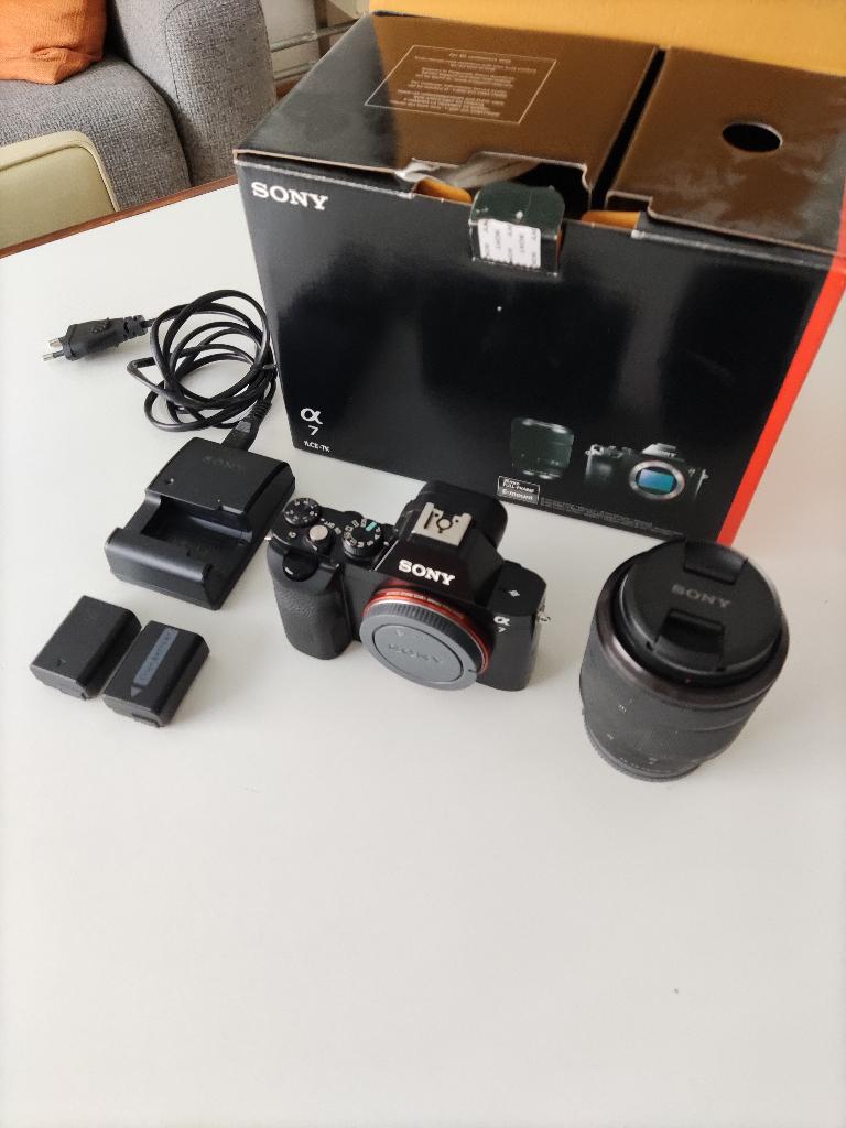 Sony A7 kit, Ophalen of Verzenden, Zo goed als nieuw, Sony, 24 Megapixel