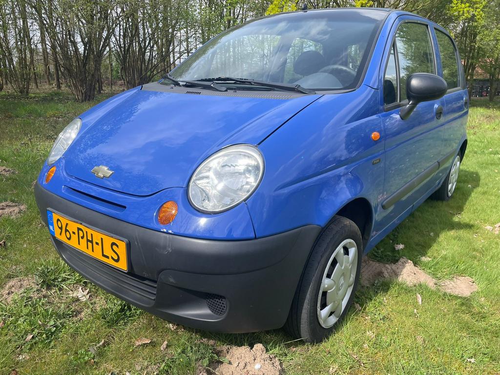 Daewoo Matiz 0.8 – Nieuwe APK – Zeer Zuinig – Lage Kilometer, Auto's, Daewoo, Voorwielaandrijving, Stof, Matiz, Blauw