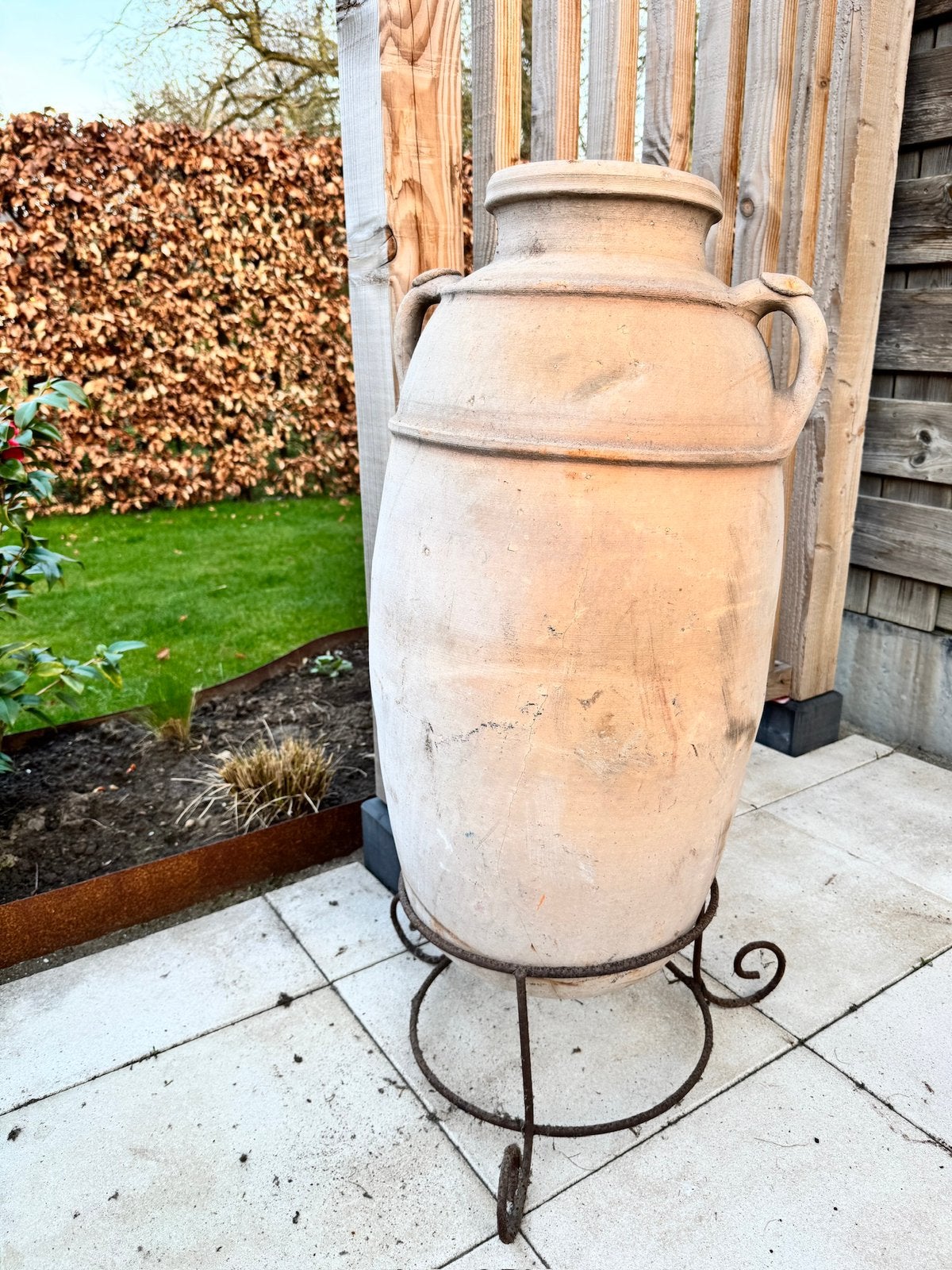 MEGA GROTE terracotta tuinpot tuinvaas 85cm, Tuin en Terras, Ophalen, 40 cm of meer, Rond, Zo goed als nieuw