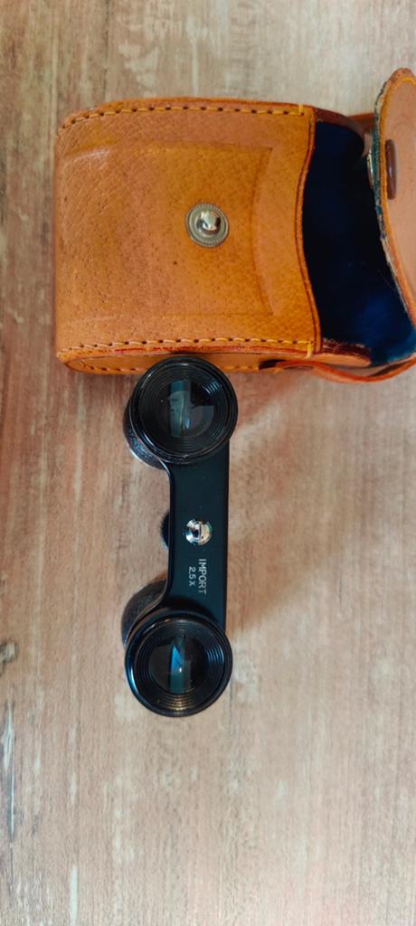 Vintage Limer Toneelkijker / Operakijker 2.5x met Leren Etui, Audio, Tv en Foto, Optische apparatuur | Verrekijkers, Gebruikt