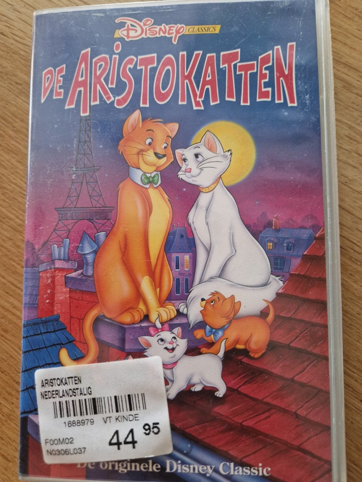 De Aristokatten - Disney Classic VHS (Nederlands gesproken), Gebruikt, Animatie, Alle leeftijden, Amerikaans