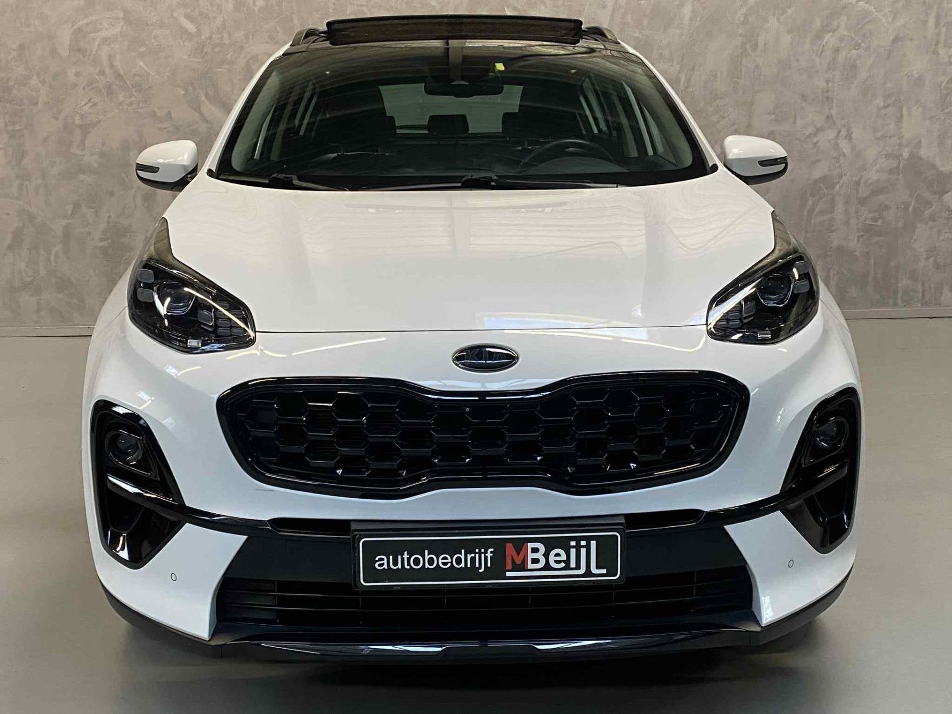 Kia Sportage 1.6 T-GDI Black Edition /Pano /Camera /Automaat, Auto's, Kia, 15 km/l, Gebruikt, 4 cilinders, Wit