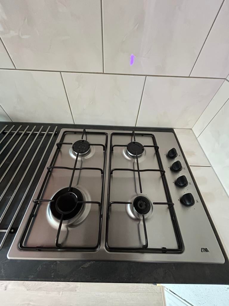 Etna inbouw gaskookplaat, Zo goed als nieuw, Inbouw, Gas, 4 kookzones